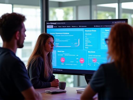 Team collaborating on digital strategy